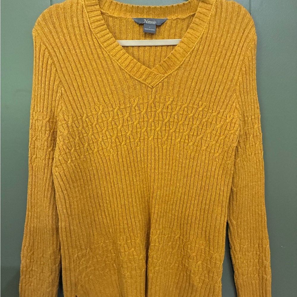 Natural Reflections Golden Knit Sweater
